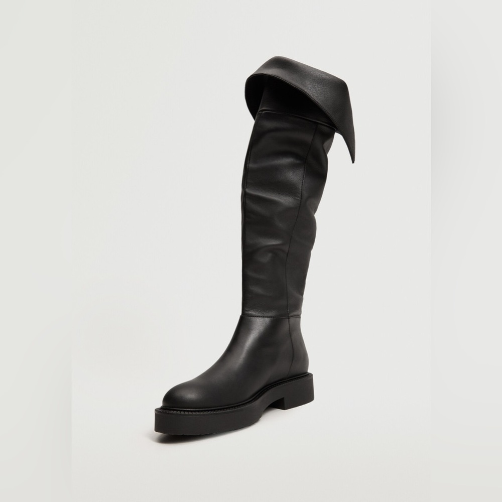Leather boots with tall leg - Picture 5 of 5